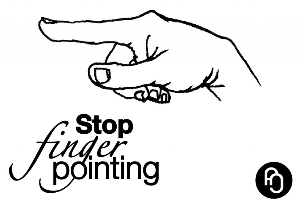 Stop finger pointing