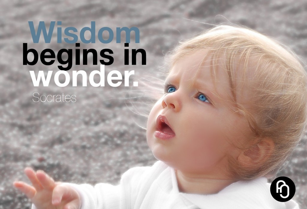 Wisdom begins in wonder